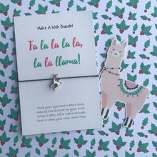 Load image into Gallery viewer, Fa la la la la la llama Wish Bracelet-3-The Persnickety Co