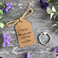 Load image into Gallery viewer, Friends Like You Are Precious & Few Stretch Ring-3-The Persnickety Co