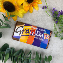 Load image into Gallery viewer, Personalised Grandad Birthday Chocolate Bar