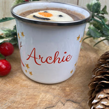Load image into Gallery viewer, Elf Boy Personalised Enamel Mug