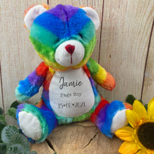 Load image into Gallery viewer, Personalised 'Page Boy' White Bear Soft Toy