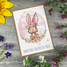 Load image into Gallery viewer, Cute Rabbit Happy First Easter Card