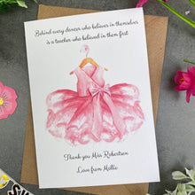 Load image into Gallery viewer, Dance Teacher Thank You Card-9-The Persnickety Co