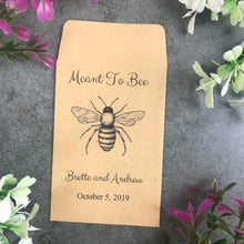 Load image into Gallery viewer, Personalised Meant To Bee Seed Wedding Favours Pack Of 12-6-The Persnickety Co