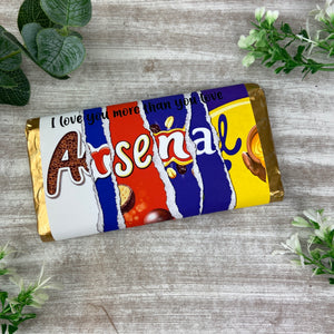 Arsenal FC Chocolate Bar - I Love You More Than...
