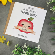 Load image into Gallery viewer, Personalised First Day of Primary School Card
