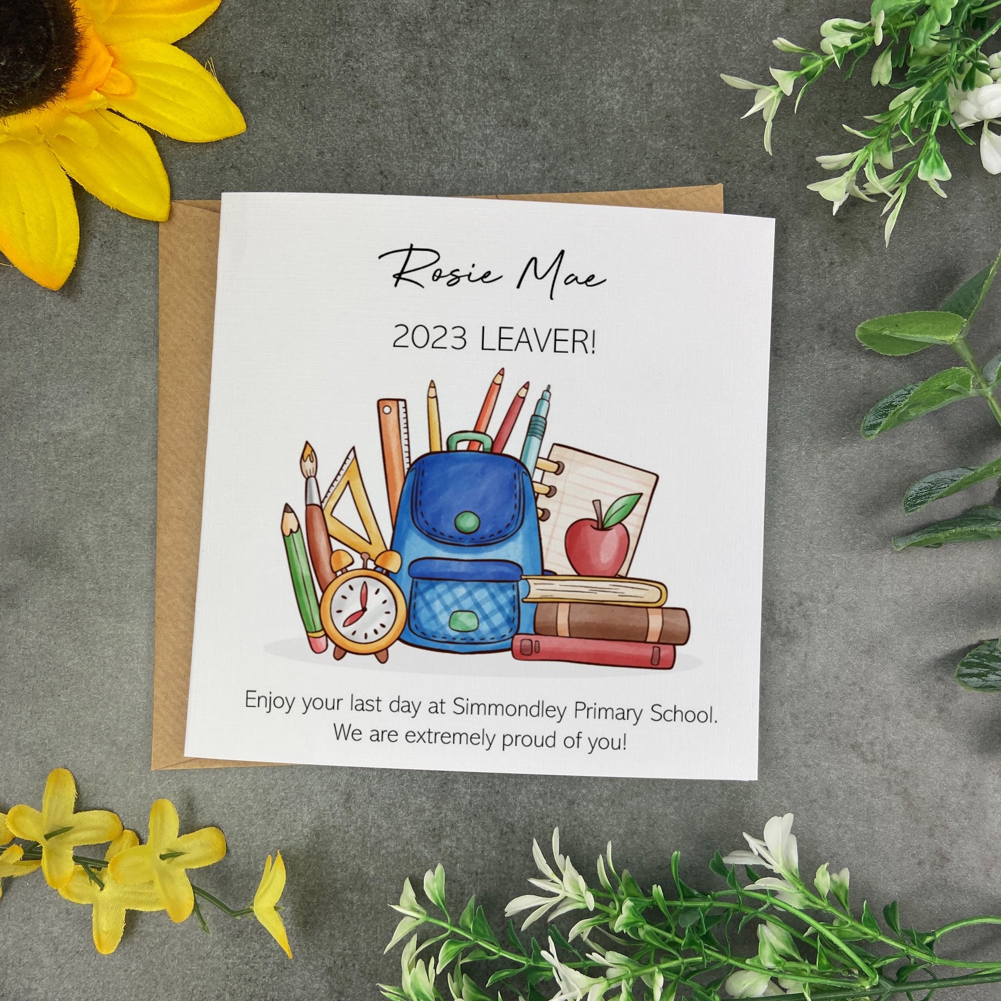Leaver Card. Amazon School Leaver Card – The Persnickety Co
