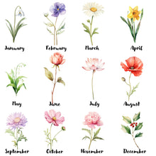 Load image into Gallery viewer, Personalised Birth Flower Notebook
