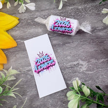 Load image into Gallery viewer, School Leavers 2026 Love Heart Sweets – Graffiti Design – Pack of 10 – Vegan &amp; Gluten Free
