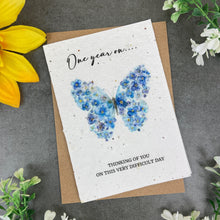 Load image into Gallery viewer, Plantable Butterfly Sympathy Card
