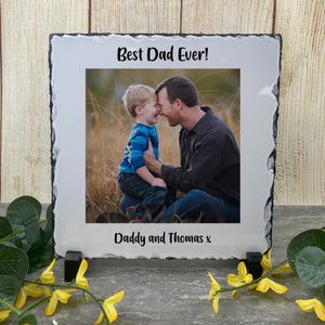 Best Dad Ever Photo Slate