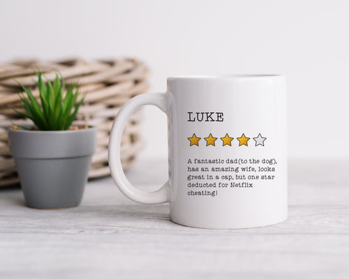 Personalised Star Rating / Funny Review Ceramic Mug-The Persnickety Co