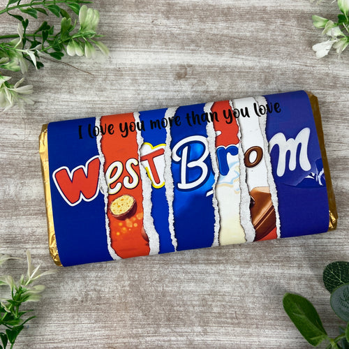 West Brom Chocolate Bar - I Love You More Than...-The Persnickety Co