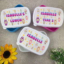 Load image into Gallery viewer, Personalised Bunny &amp; Stars Lunch Box-The Persnickety Co
