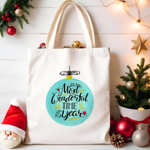 Christmas Tote Bag - Christmas Bauble-The Persnickety Co