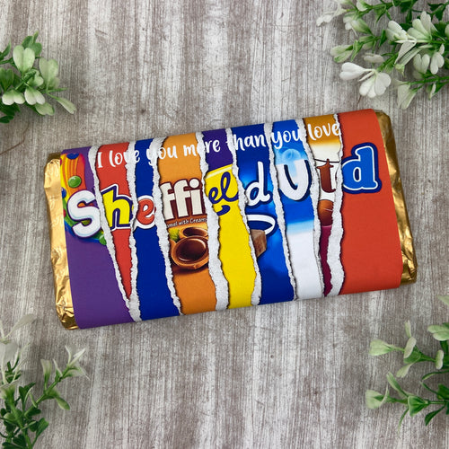 Sheffield United Chocolate Bar - I Love You More Than...-The Persnickety Co