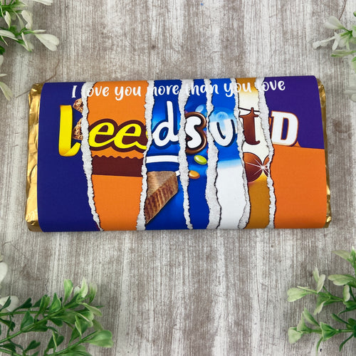 Leeds United Chocolate Bar - I Love You More Than...-The Persnickety Co