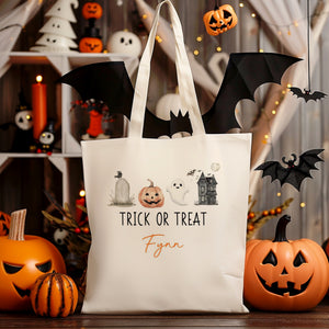 Personalised Spooky Season Trick or Treat Bag-The Persnickety Co