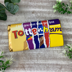 Tottenham Hotspurs Chocolate Bar - I Love You More Than...