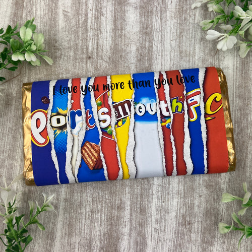 Portsmouth FC Chocolate Bar - I Love You More Than...-The Persnickety Co