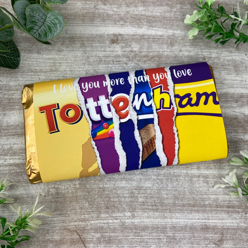 Tottenham Hotspurs Chocolate Bar - I Love You More Than...-The Persnickety Co