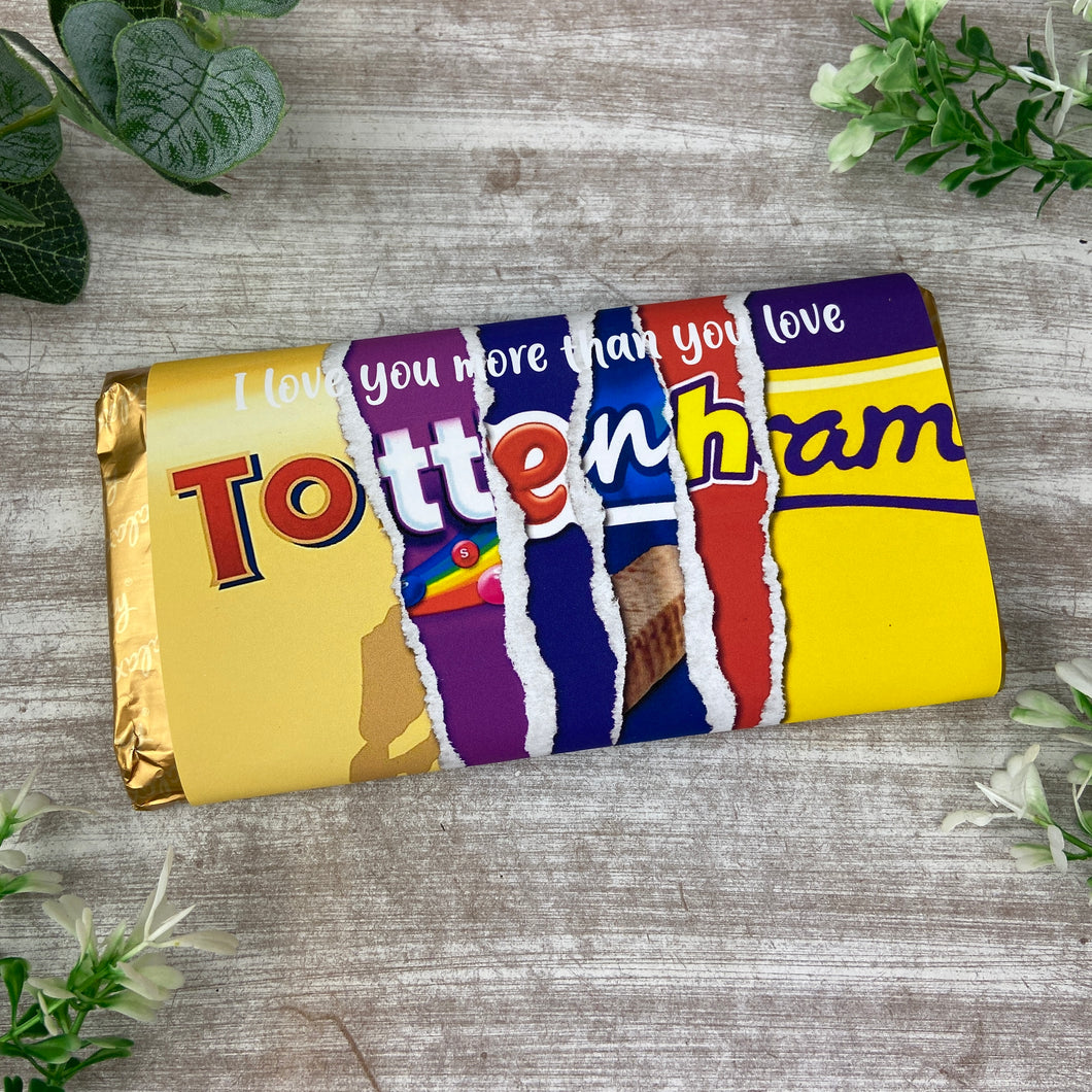 Tottenham Hotspurs Chocolate Bar - I Love You More Than...-The Persnickety Co
