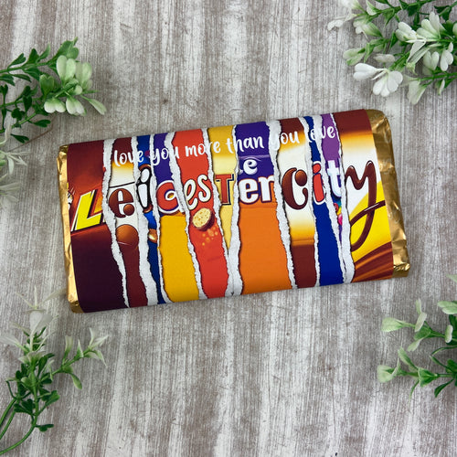 Leicester City Chocolate Bar - I Love You More Than...-The Persnickety Co