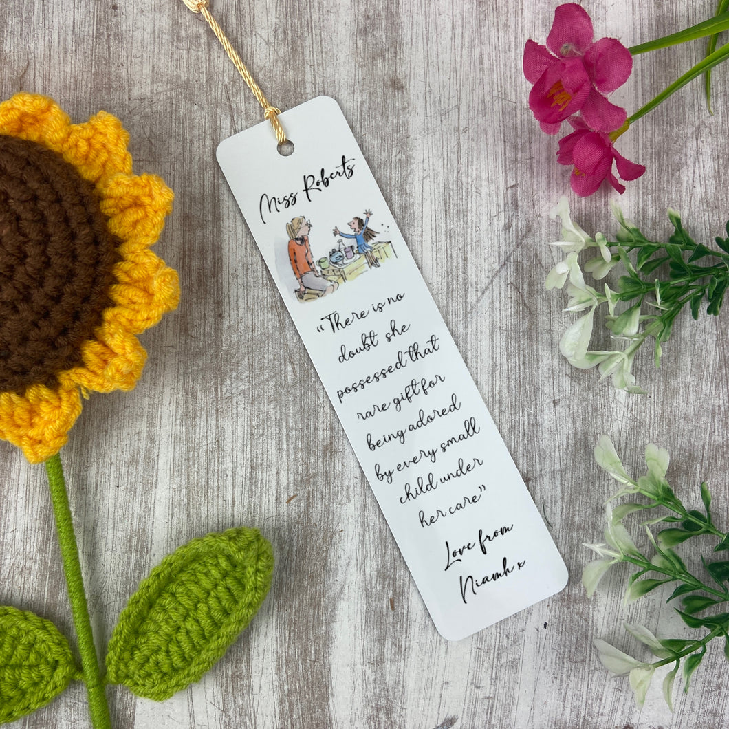 Miss Honey Teacher Bookmark-The Persnickety Co