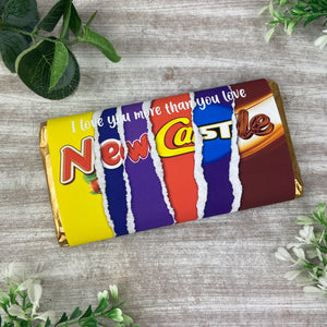Newcastle United Chocolate Bar - I Love You More Than...