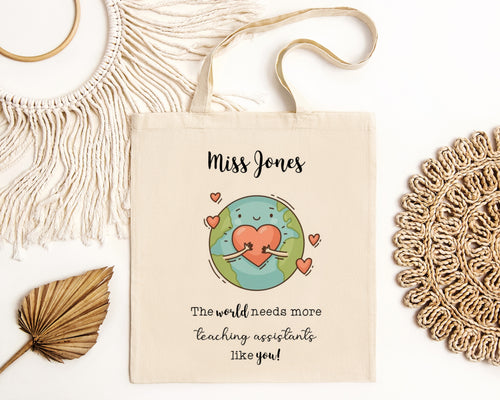 Personalised Teacher Tote-The Persnickety Co