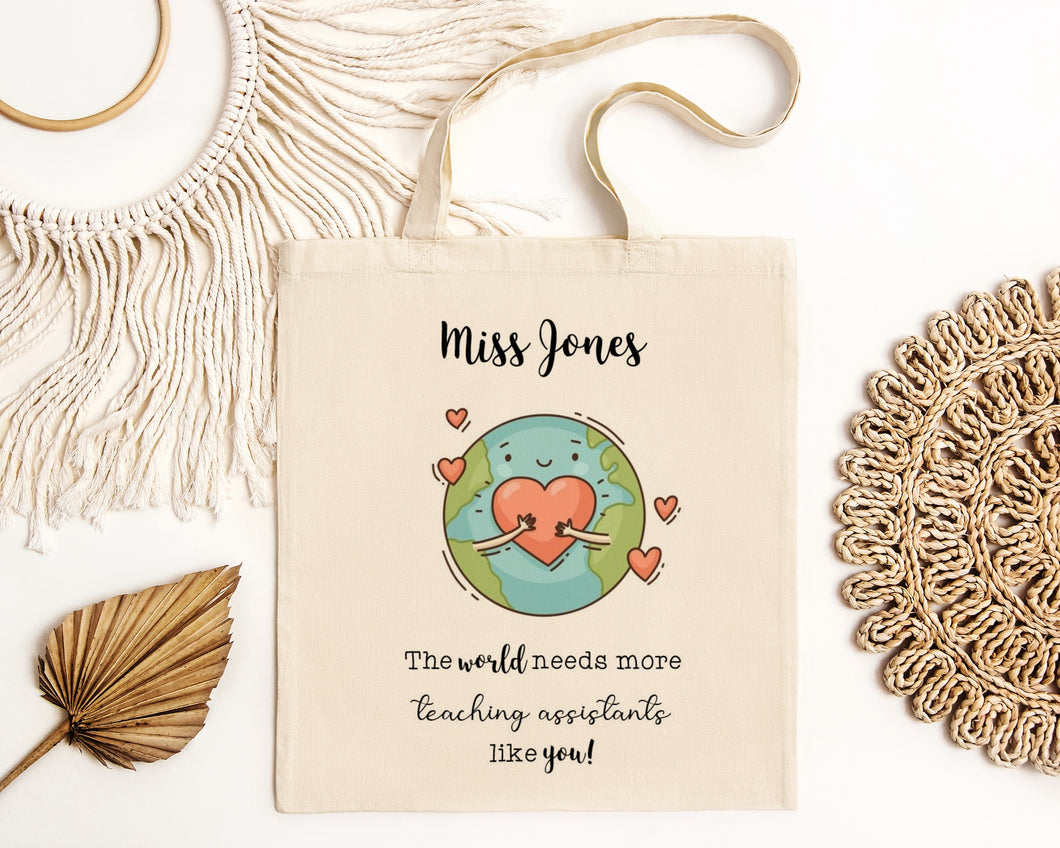 Personalised Teacher Tote-The Persnickety Co