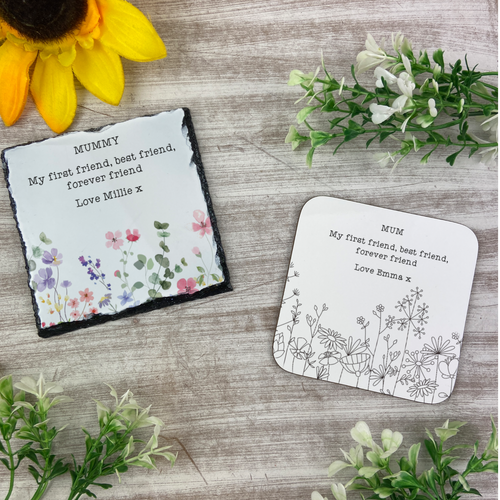 Personalised Mummy / Mum Coaster-The Persnickety Co