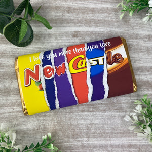 Newcastle United Chocolate Bar - I Love You More Than...-The Persnickety Co