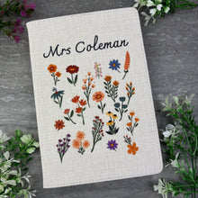 Load image into Gallery viewer, Personalised Teacher Notebook - Wildflower A5 Journal-The Persnickety Co
