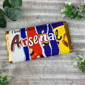 Arsenal FC Chocolate Bar - I Love You More Than...