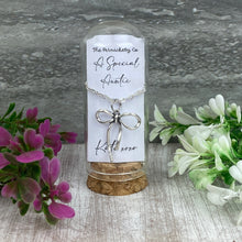 Load image into Gallery viewer, Whimsical Bow Necklace in Cloche - A Special Auntie
