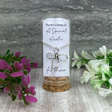 Load image into Gallery viewer, Whimsical Bow Necklace in Cloche - A Special Auntie
