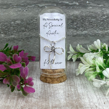 Load image into Gallery viewer, Whimsical Bow Necklace in Cloche - A Special Auntie
