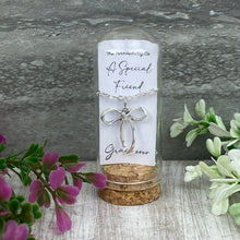 Load image into Gallery viewer, Whimsical Bow Necklace in Cloche - A Special Friend
