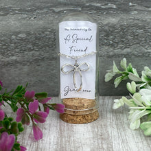 Load image into Gallery viewer, Whimsical Bow Necklace in Cloche - A Special Friend-The Persnickety Co
