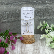 Load image into Gallery viewer, Whimsical Bow Necklace in Cloche - A Special Friend
