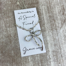 Load image into Gallery viewer, Whimsical Bow Necklace in Cloche - A Special Friend
