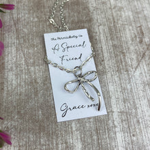 Load image into Gallery viewer, Whimsical Bow Necklace in Cloche - A Special Friend
