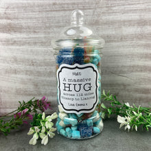 Load image into Gallery viewer, Across The Miles Personalised Sweet Jar-The Persnickety Co
