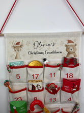 Load image into Gallery viewer, Personalised Festive Friends Fabric Advent Calendar

