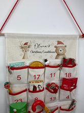 Load image into Gallery viewer, Personalised Festive Friends Fabric Advent Calendar
