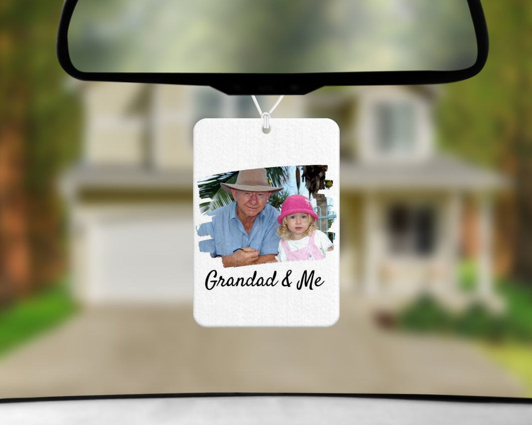 Custom Photo Car Air Freshener – Personalised Gift for Grandad-The Persnickety Co