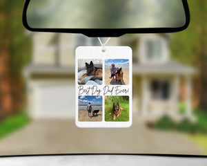 Custom Pet Photo Car Air Freshener - Best Dog Dad Ever!-The Persnickety Co