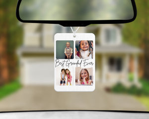 Custom Pet Photo Car Air Freshener - Best Grandad Ever!-The Persnickety Co