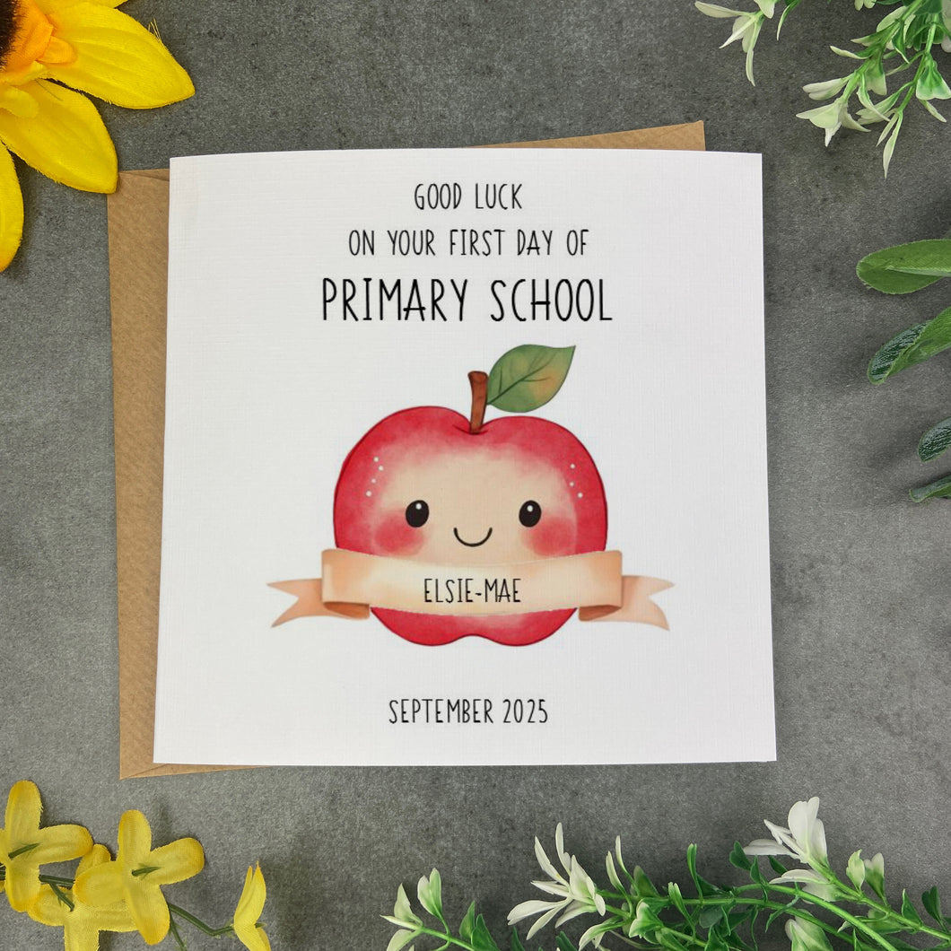 Personalised First Day of Primary School Card-The Persnickety Co